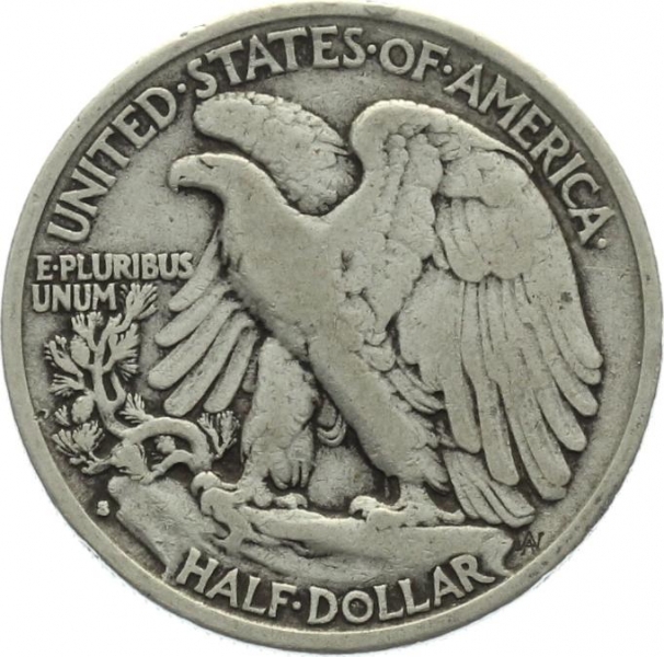 USA 1/2 Dollar 1935 S - Walking Liberty